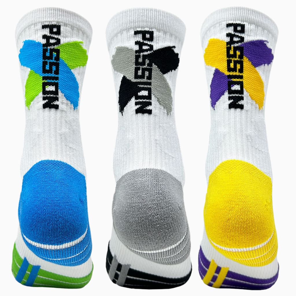 Kit 3 Pares De Meia Cano Alto Longo Masculina Esportiva Compressão Ideal Para Corrida Treino