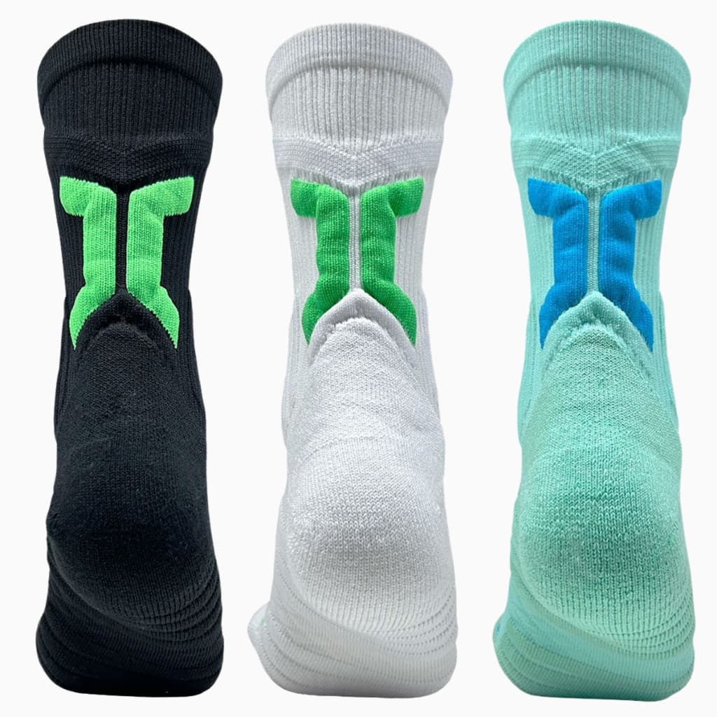 Kit 3 Pares de Meia Cano Alto Longo Masculina Esportiva Compressão Ideal Corrida Treino Academia