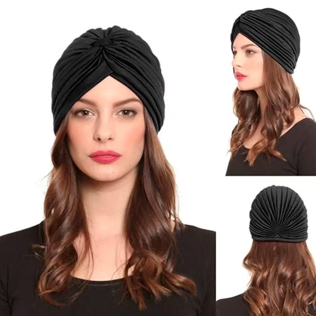Turbante Chapéu Feminino Indiano Elástico Fechado Estiloso