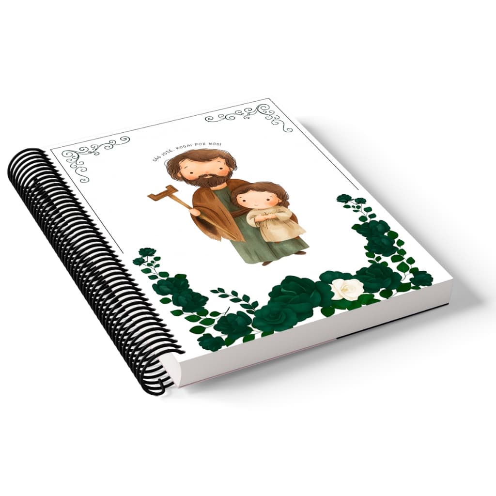 Caderno 1/4 capa dura espiral 96 folhas - JOSÉ #6