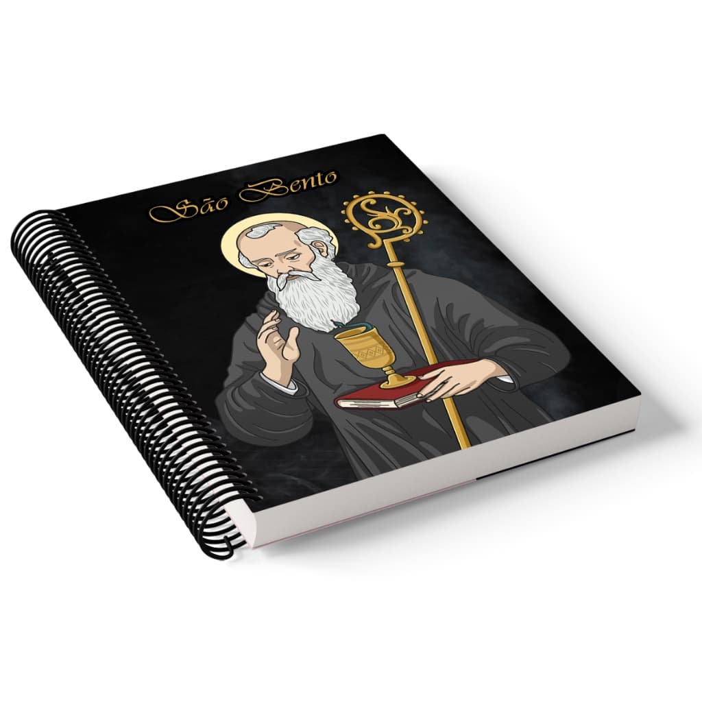 Caderno 1/4 capa dura espiral 96 folhas - SÃO BENTO #3