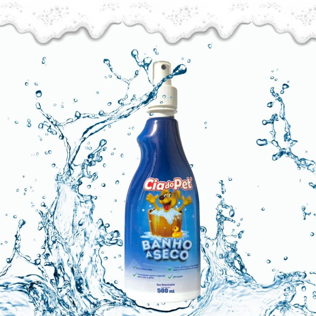 BANHO A SECO EM SPRAY - CIA DO PET | 500ML