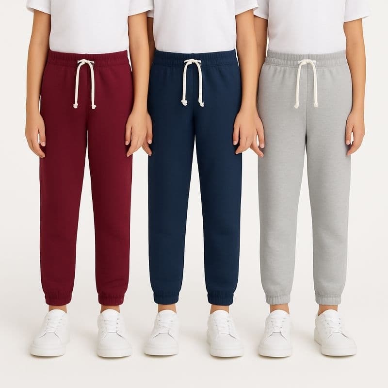 Calça de moletom jogger infantil e juvenil meninos e meninas.