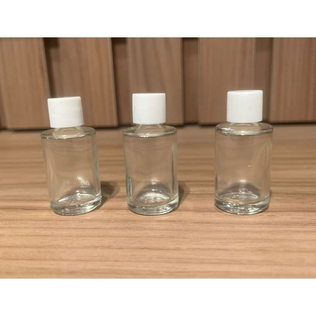 Kit 10 Vidros redondo  09ml C/ Tampa Amostra De Perfume