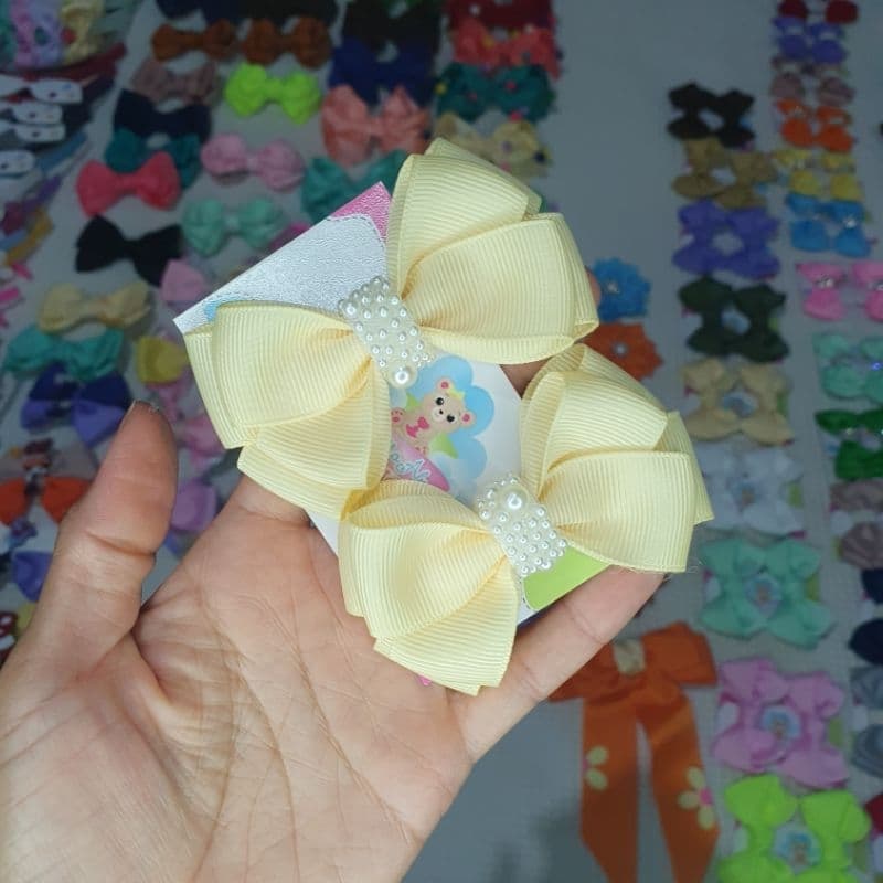 Parzinho infantil Par de laços Presilha De Cabelo Infantil  Laços De Cabelo Infantil Acessórios De Cabelo Infantil