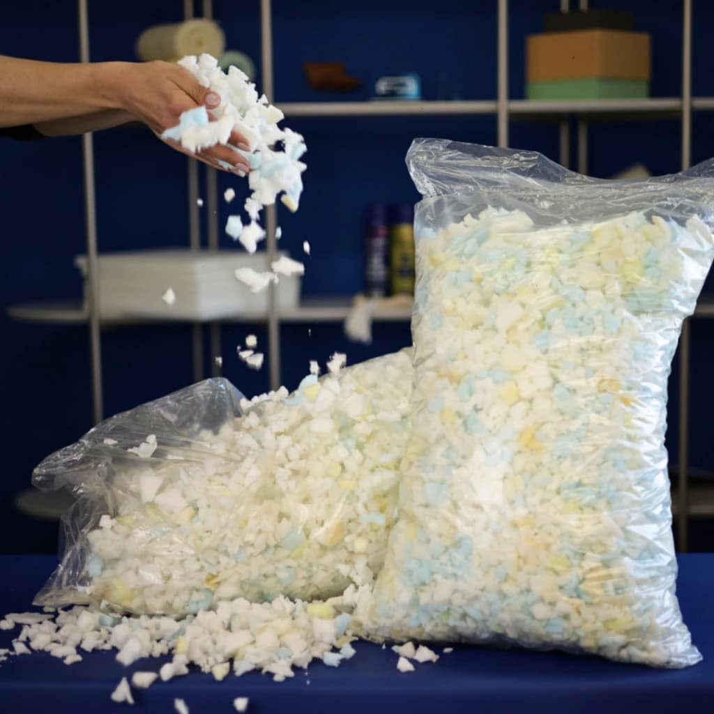 1kg Flocos de Espuma Refil Enchimento Almofadas Travesseiro Pelucia Para Puff Artesanato Forro