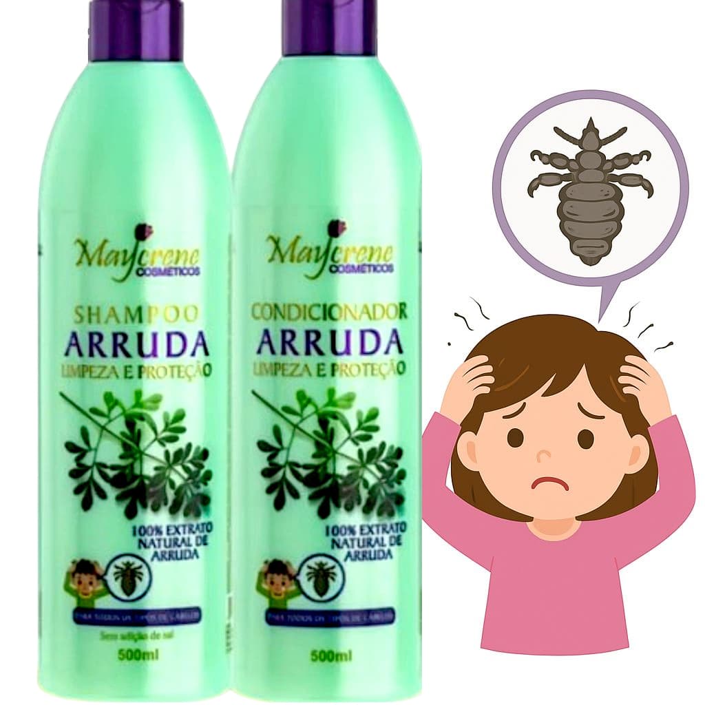 Tratamento Elimina Piolhos e Lêndeas Arruda Maycrene