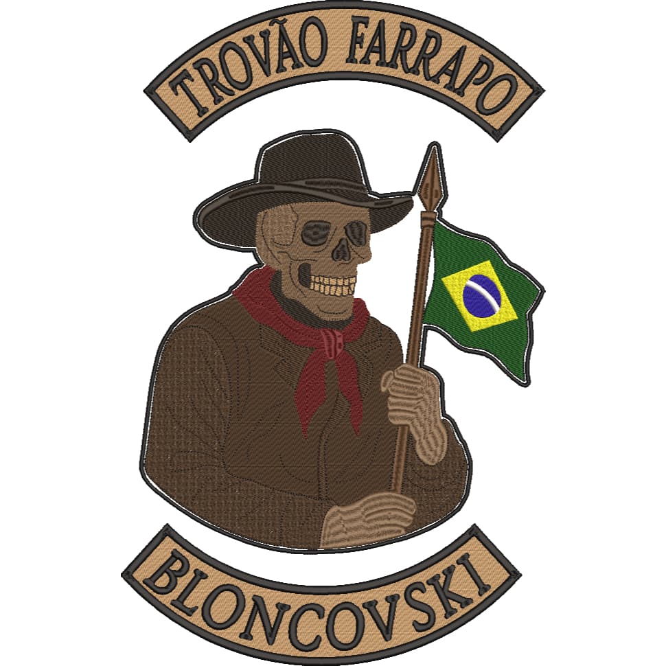 Patch Bordado Brasão Personalizado Motocilsita