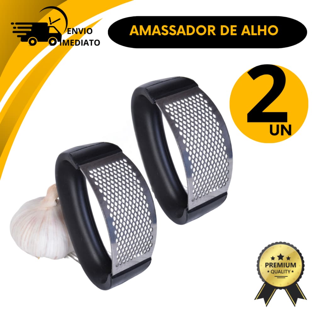 Amassador de Alho Triturador Alho Moedor Alho em Aço Inox Espremedor