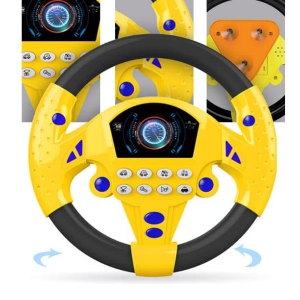 Volante De Brinquedo Interativo Com Som/Simulação/Carro