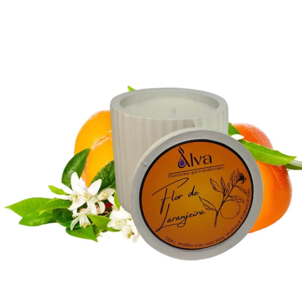 Vela Aromatica de Flor de Laranjeira (Premium) com 150 g