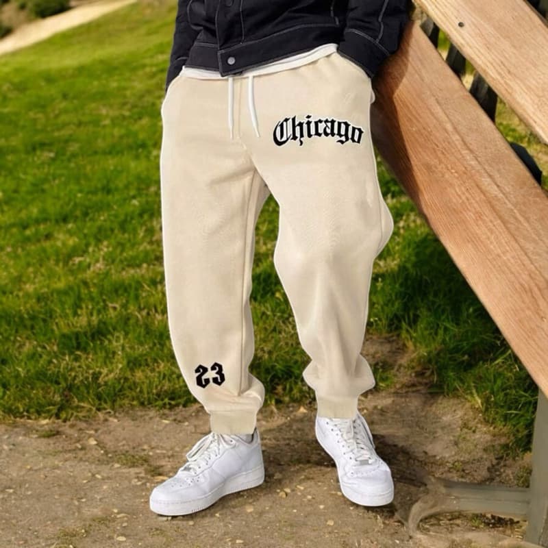Cal莽a Moletom Cores Diversas Chicago Confort谩vel Tecido Premium Inverno