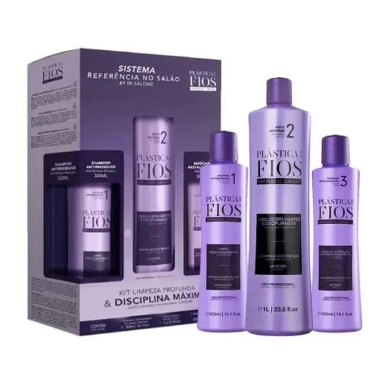Cadiveu Kit Plástica Dos Fios Selagem 1L + Sh + Masc 300ml Original