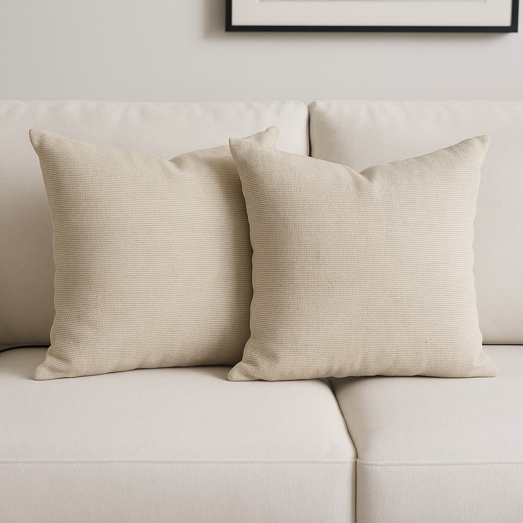 Kit 2 Capa de Almofada 45x45 em Linho Premium | Sala Quarto Conforto Decorativa