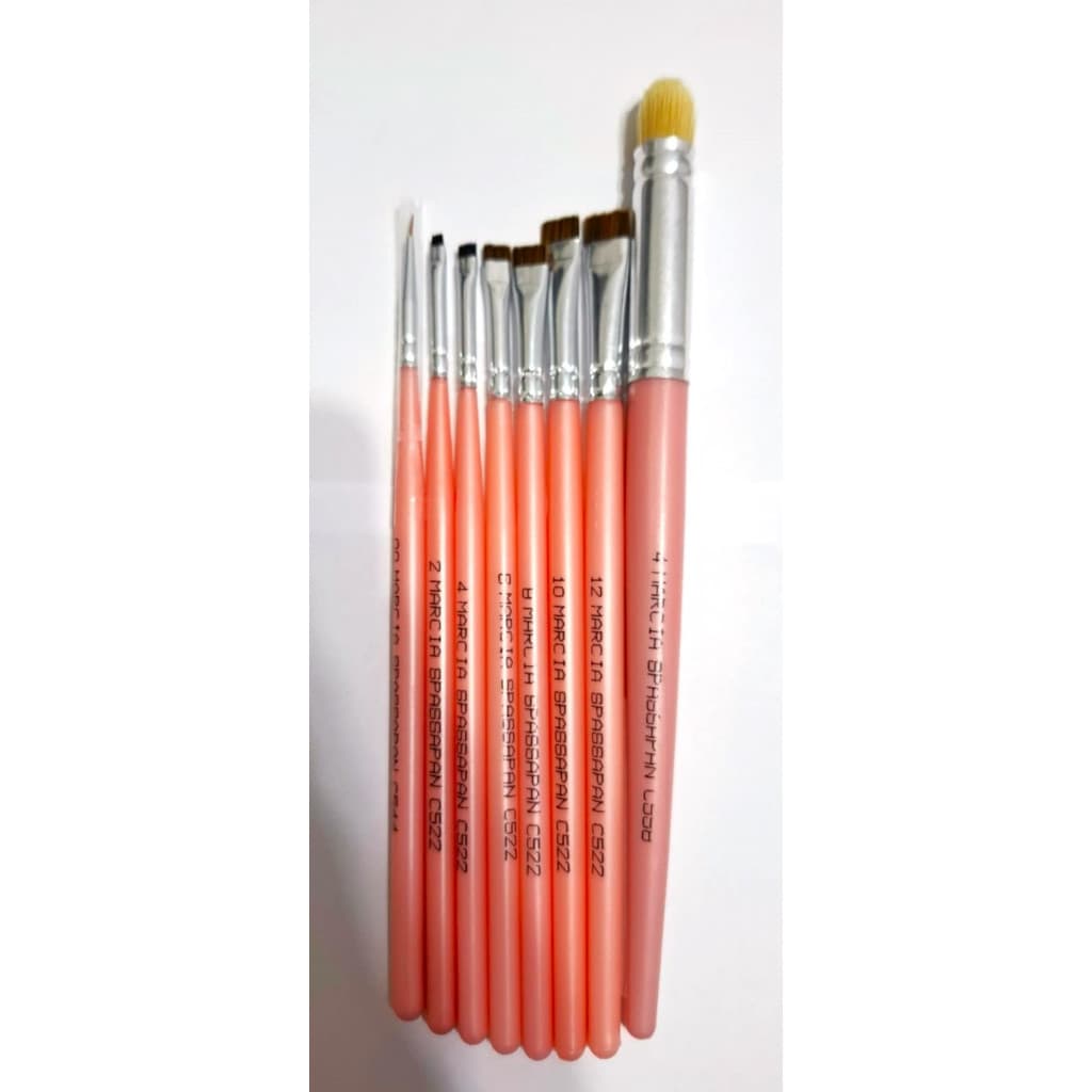 Novo Kit De Pinceis Marcia Spassapan Pintura Em Tecido 8 Pincéis