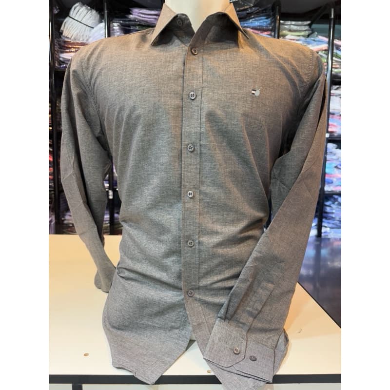 camisa social masculina manga longa slim fit