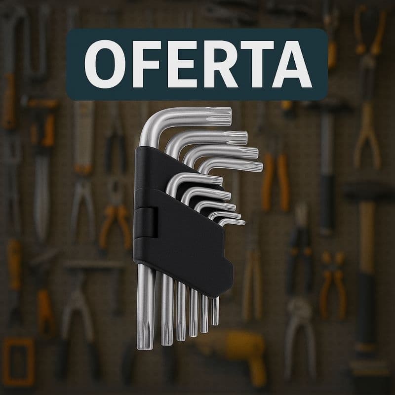 JOGO CHAVE TORX, JOGO CHAVE TORX 9Pcs