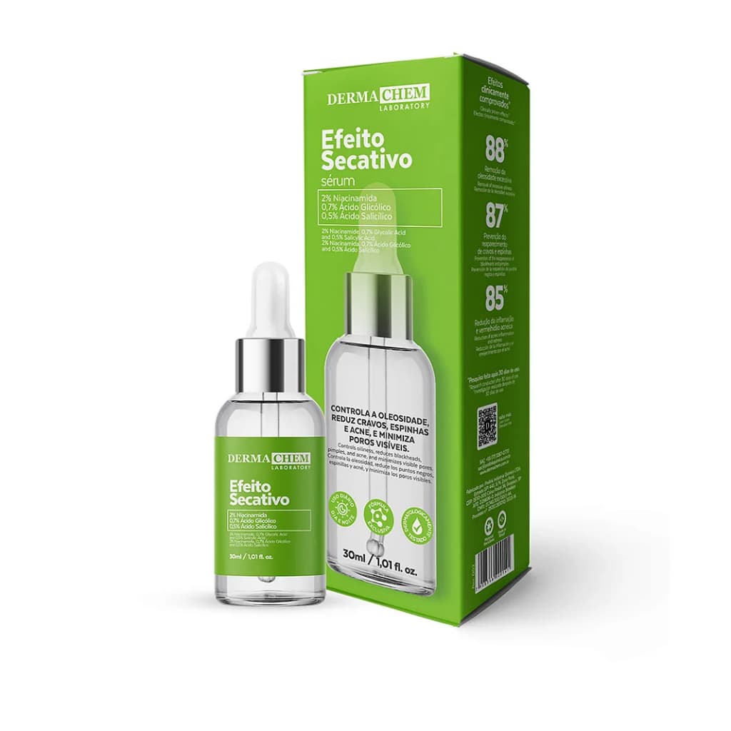 Sérum Efeito Secativo Pele oleosa e acneica 30ml