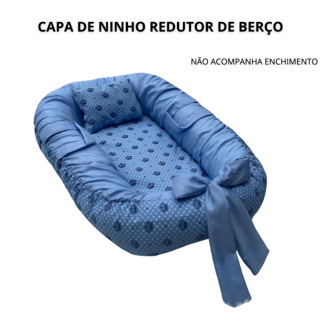 Capa Para Ninho Redutor de Berço Não Acompanha Enchimento Cores Estampadas