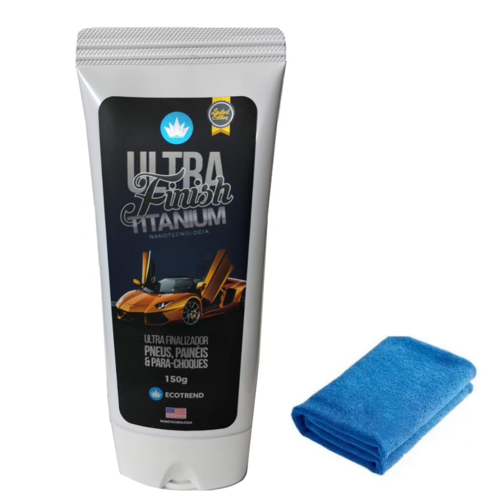 Ultra Finish Finalizar Revitaliz Plásticos + Pano Microfibra  ECOTREND SOUTH AMERICA