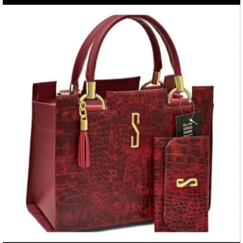 kit bolsa feminina grande mais carteira alça