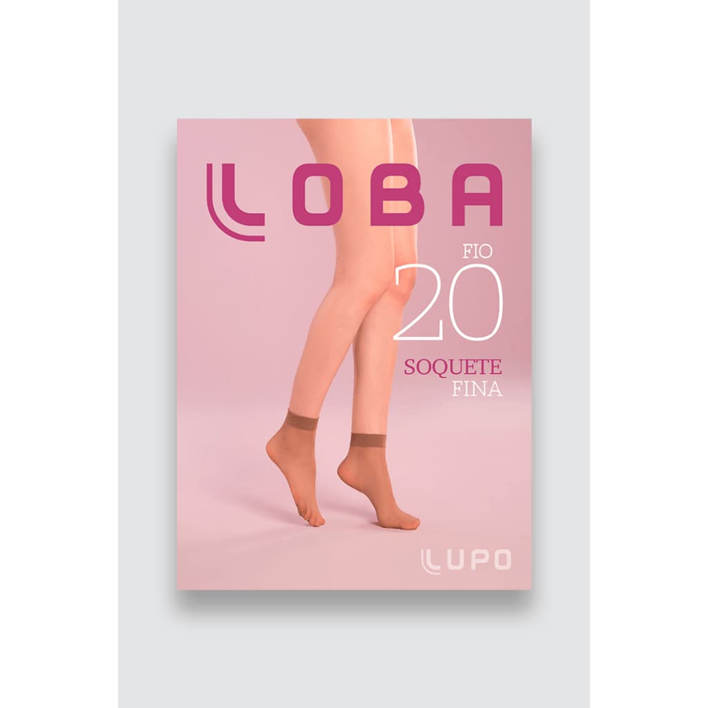 Kit 3 Pares De Meias Soquete Fina Fio 20 Loba 5530