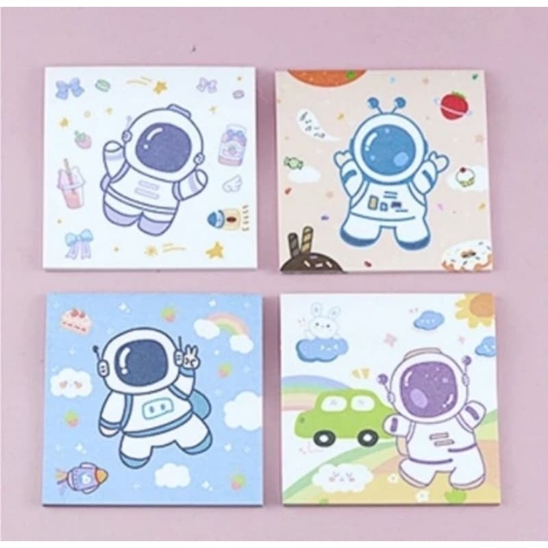 Bloquinho de anotações Astronauta/bloco de notas/Marca páginas//Notas adesivas/scrapbook/agenda/caderno