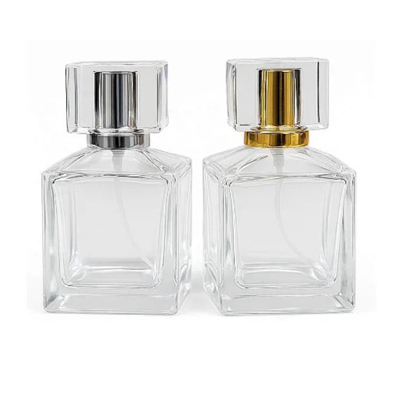 Porta Perfume de Vidro Quadrado 100ml - Luxo (5 unidades )