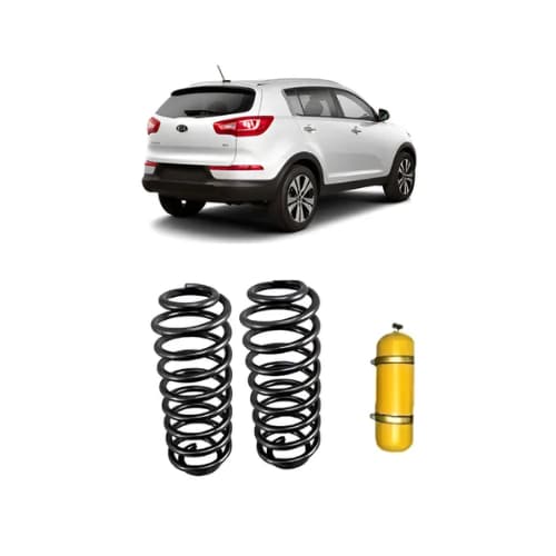 2 Molas Reforçada Com Gnv Kia Sportage 2011 À 2015 Traseira