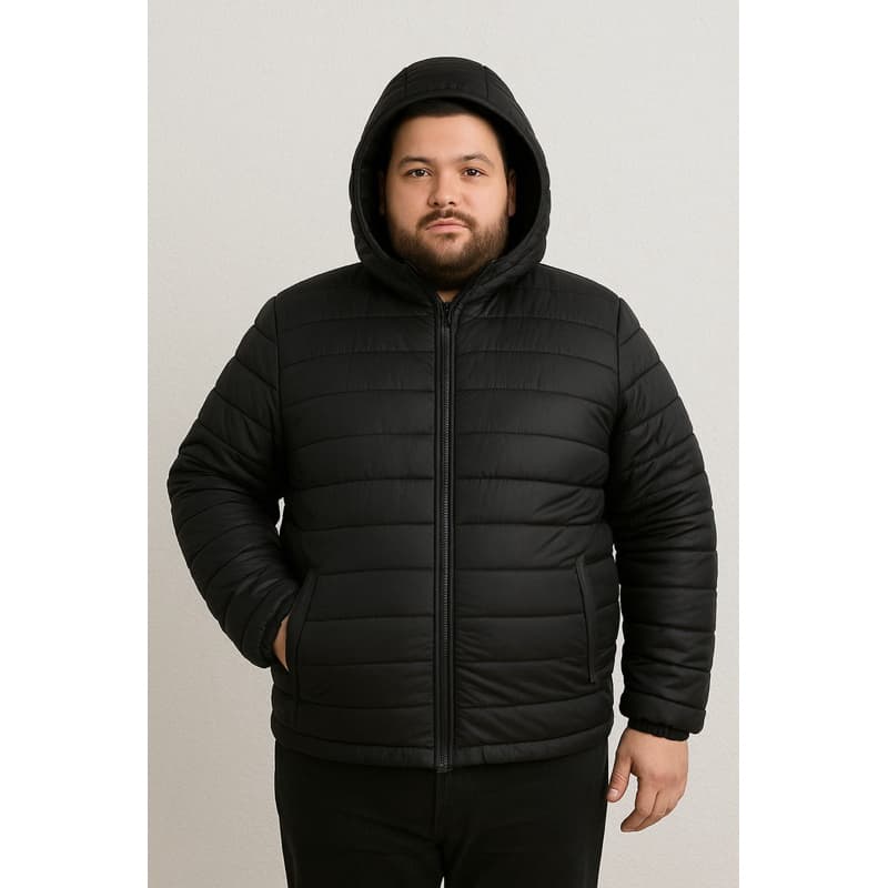Jaqueta Masculina Plus Size Puffer Blusa Impermeável Casaco