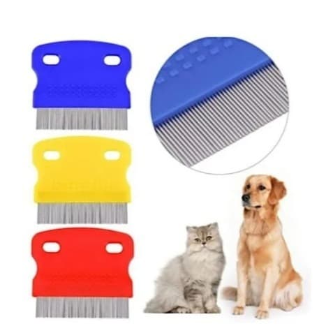 Pente Anti-pulgas Para Cachorros E Gatos Pente Fino De Pulga Cor Colorido