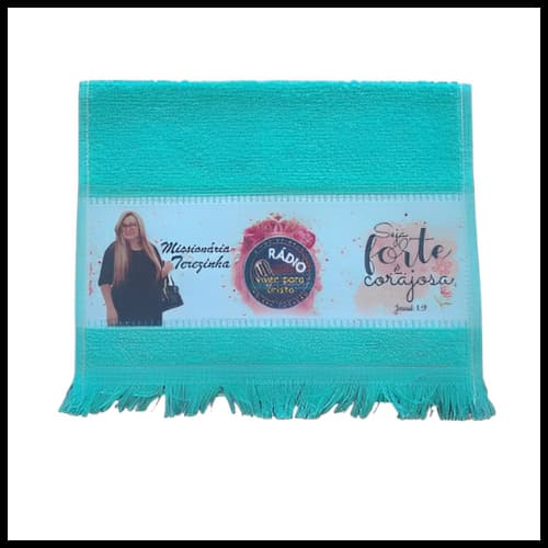 TOALINHA PERSONALIZADA VIVER PARA CRISTO CORES SORTIDAS