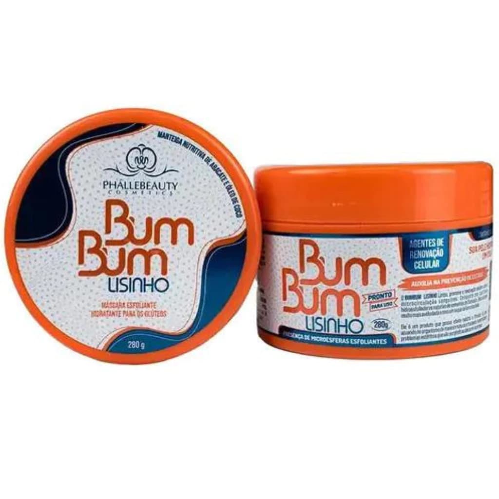 Bum Bum Lisinho Esfoliante e Hidratante P/ Glúteos 280g PhálleBeauty