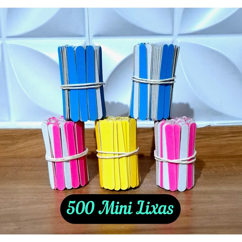 500 mini lixa de unha 8 cm Manicure Pedicure