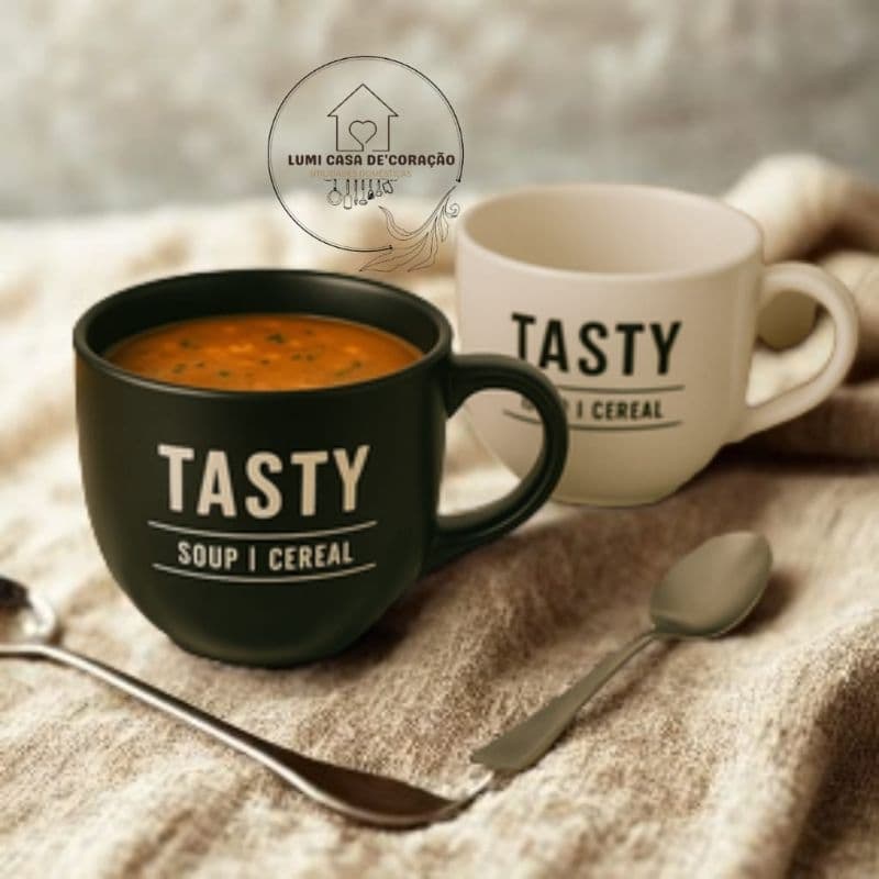 CANECA JUMBO P/ CALDOS E SOPAS MANHATTAN CERAMICA 750ML