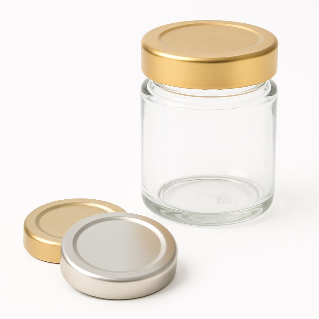 Pote de Vidro 155ml para Conservas, Doces, Velas Aromaticas, Pimentas - Com Tampa - Kit Com 10un