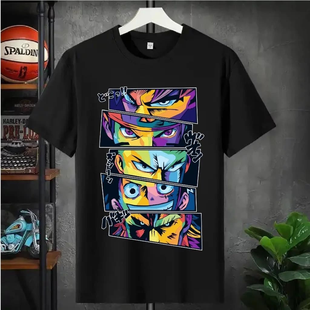 Camiseta Masculina Streetwear Algodão Premium Adulto infantil Plus Size Anime