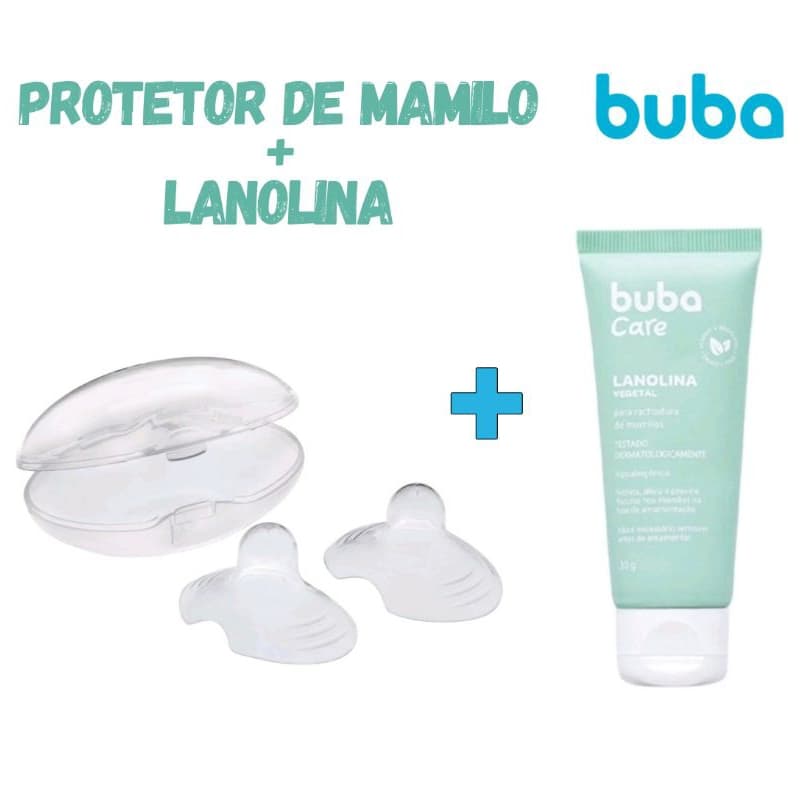 kit Protetor de Mamilo + Pomada Lanolina para os seios
