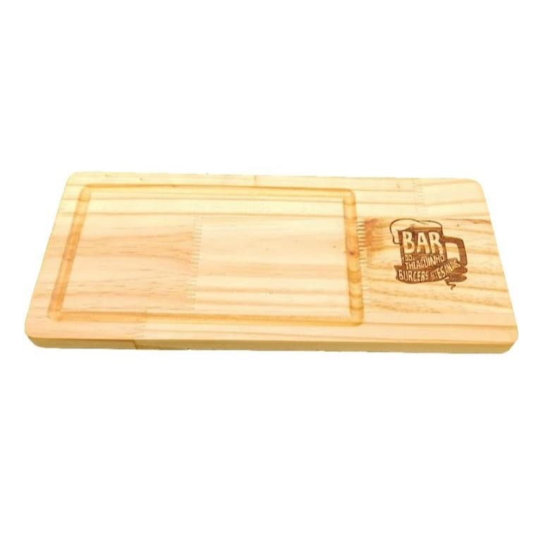 12 Tábuas Gourmet em Madeira Pinus Personalizadas