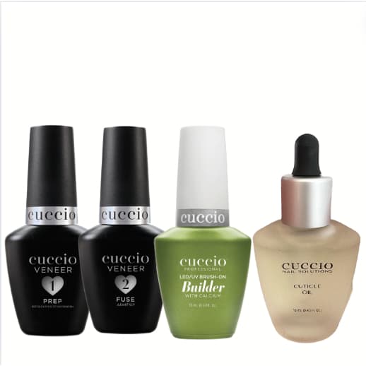 Kit Passo 1 + 2 + Base Calcium + Óleo de Cutícula 13ml - Cuccio