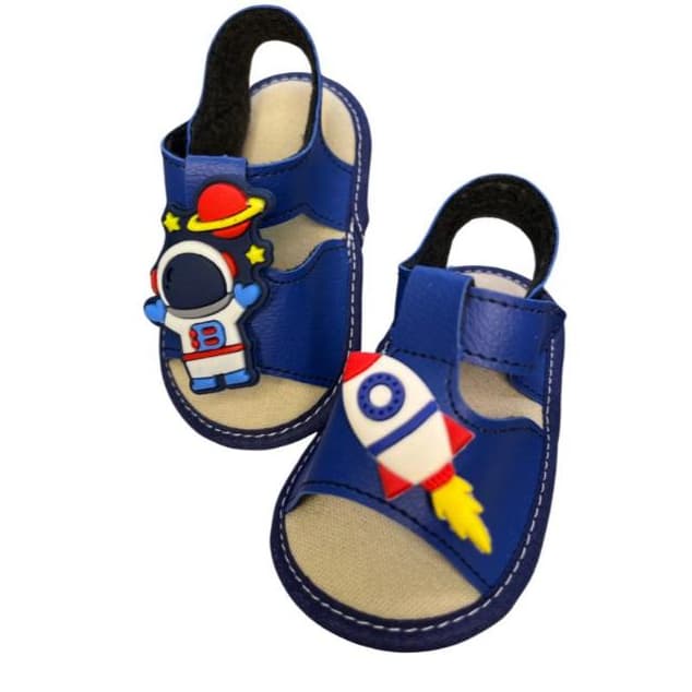 SAPATO INFANTIL SANDALIA DE BEBE MENINO ASTRONAUTA