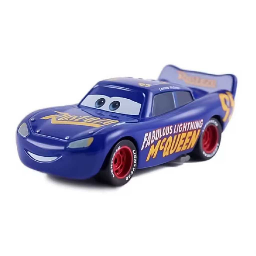 Miniatura Carros Disney - Modelo McQueen Fabuloso Azul 1:55