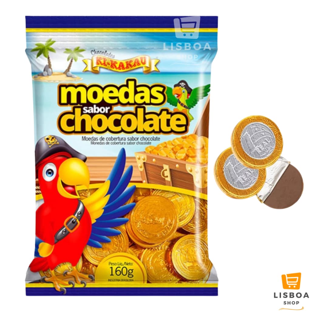Moedas de Chocolate 160g C/43un - Ki-Kakau