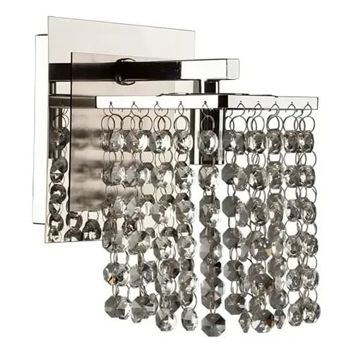 Arandela Cristal Lizzie Sobrepor 1xg9 Cor Prateado