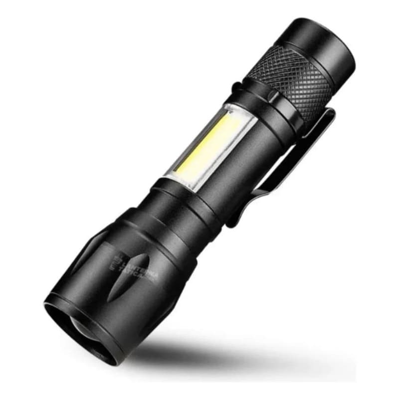 Mini Lanterna Tática Militar Led Portátil Recarregável USB