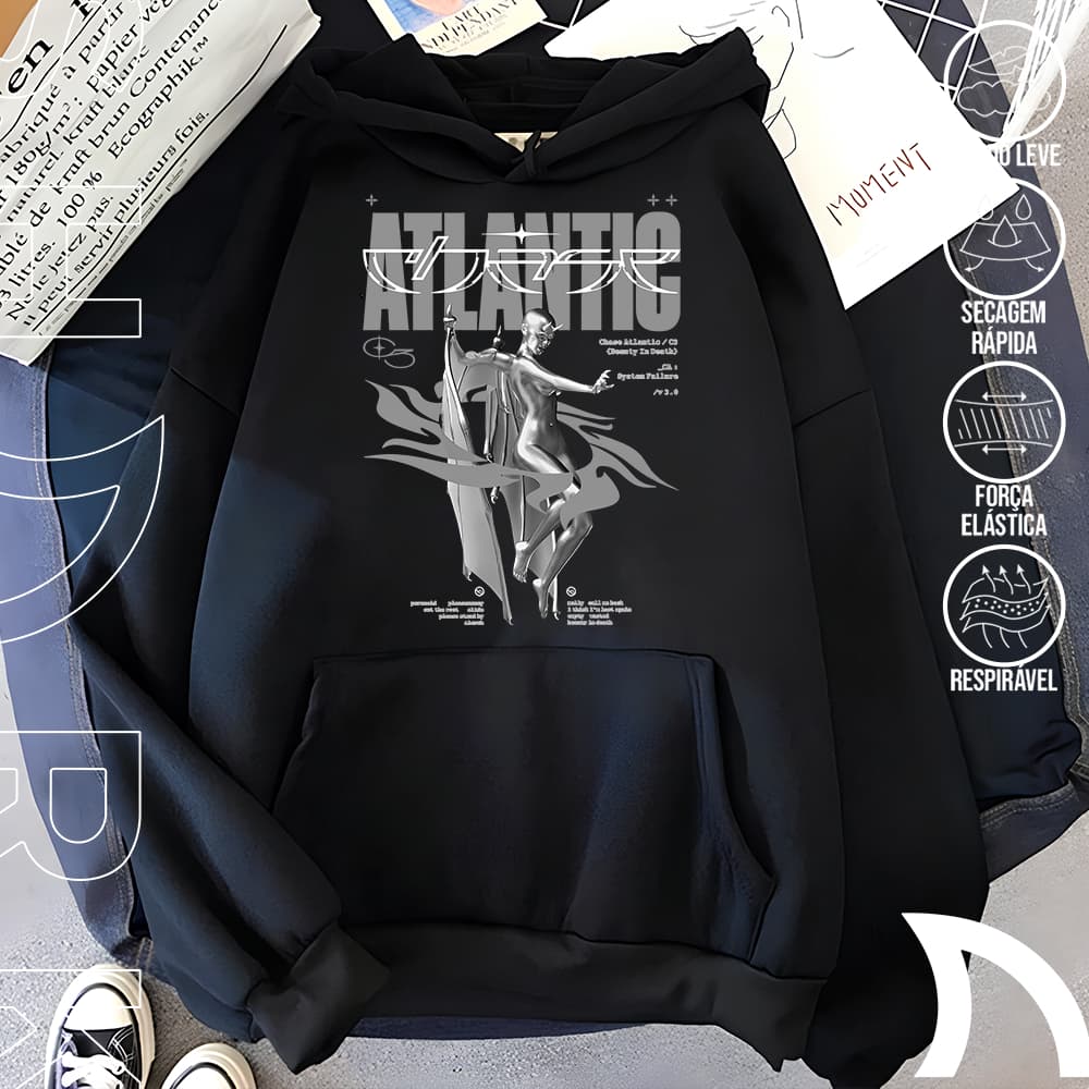 Moletom Canguru Blusa De Frio Chase Atlantic Beauty In Death Album Vintage Graphic Unissex