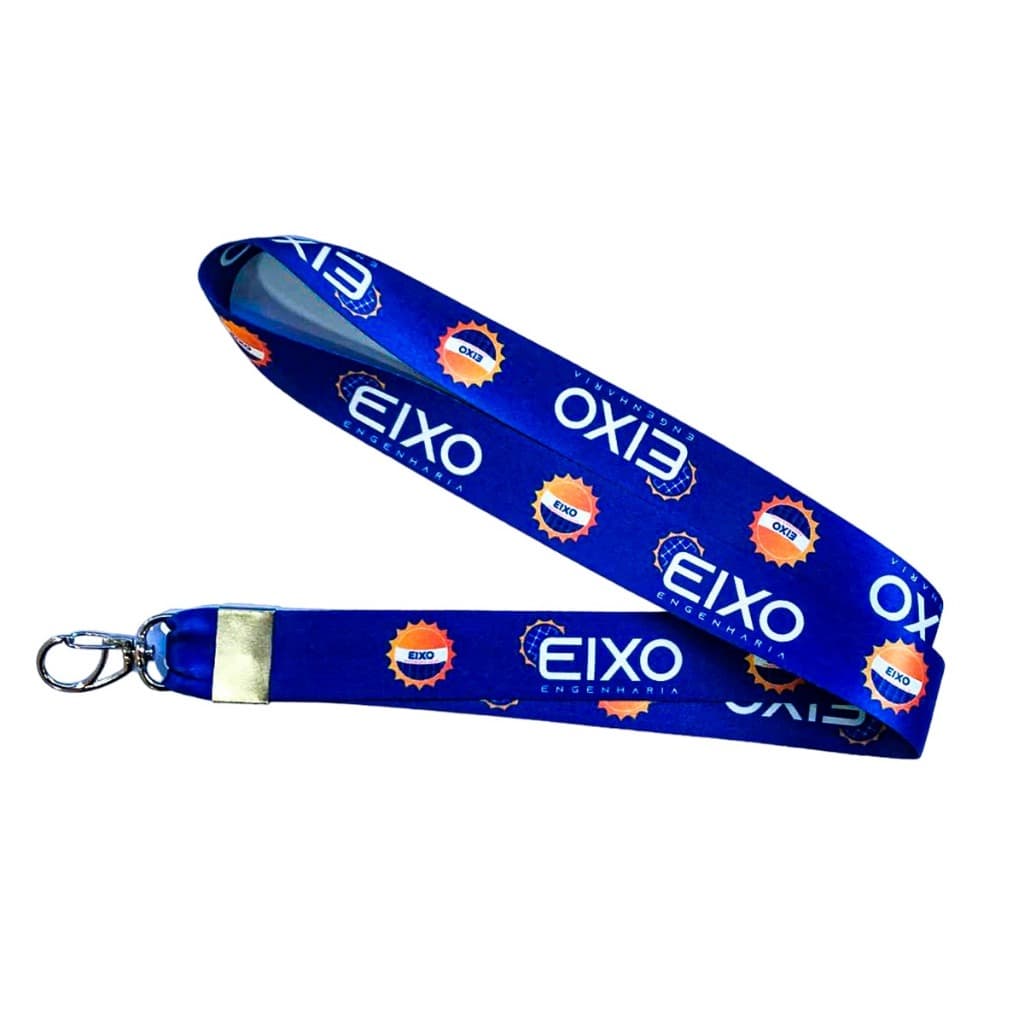 10 Cordões para Crachá Personalizados 25mm com Mosquete