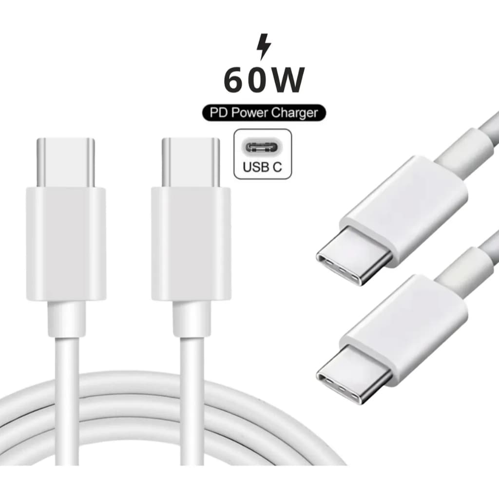 Cabo Tipo-c Usb-c Carga Dados Premium 60w Turbo Para Samsung Motorola 1 Metro
