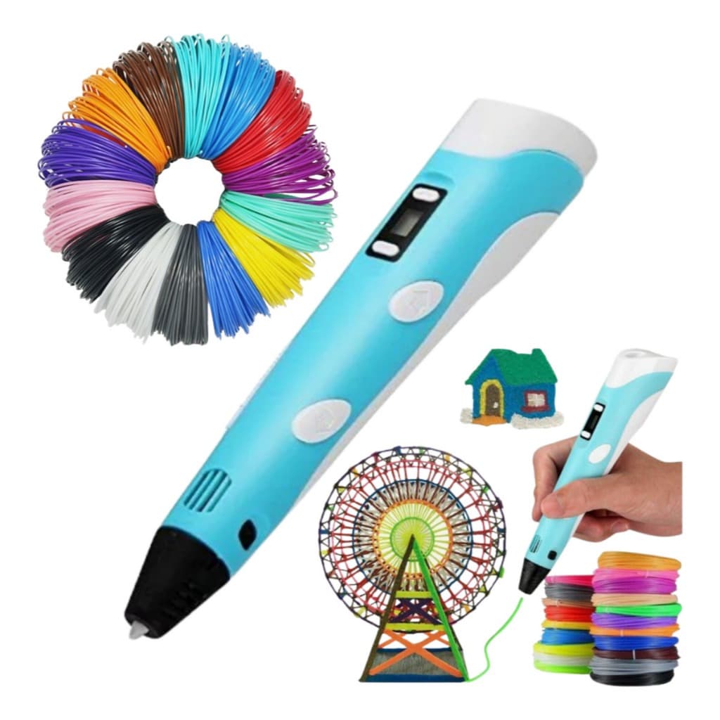 Caneta 3d Impressora Profissional + Refil + Cabo Usb
