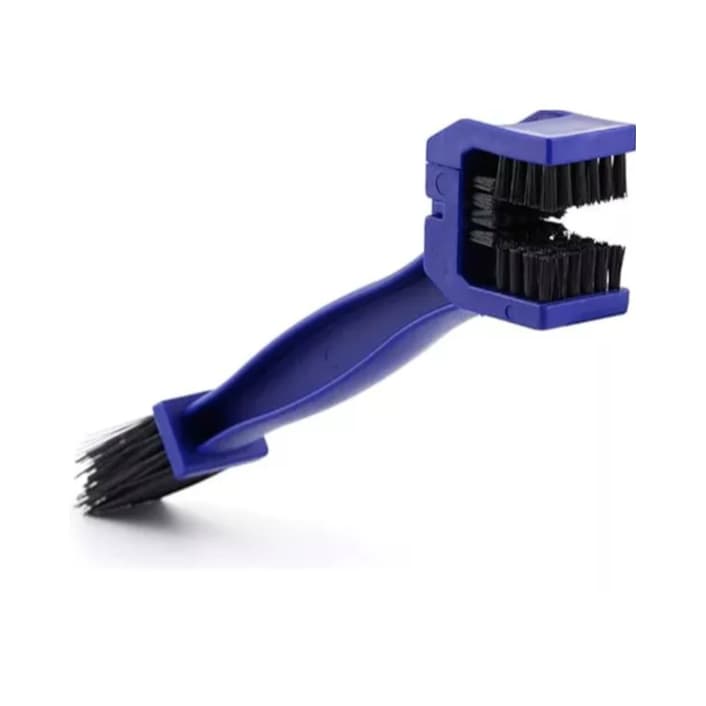 Escova dupla limpeza para corrente moto e bike